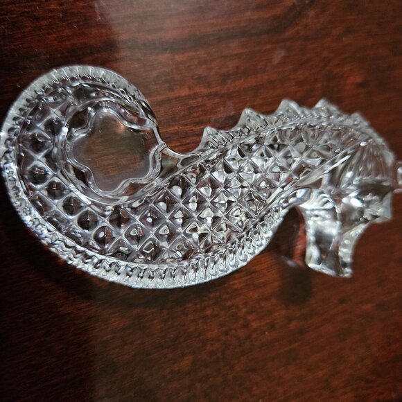 2004 NEW IN BOX CLASSIC WATERFORD LEAD CRYSTAL SEAHORSE CHRISTMAS ORNAMENT - Picture 4 of 12